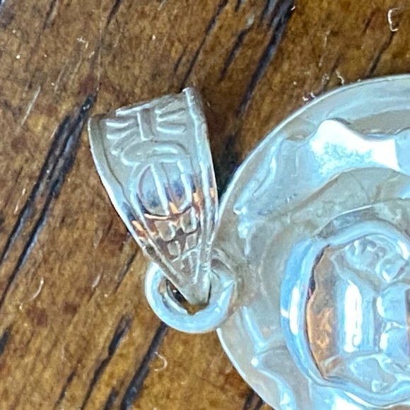 Sliver Scarab Amulet with Symbols from Ancient Egypt - Picture 7 of 11